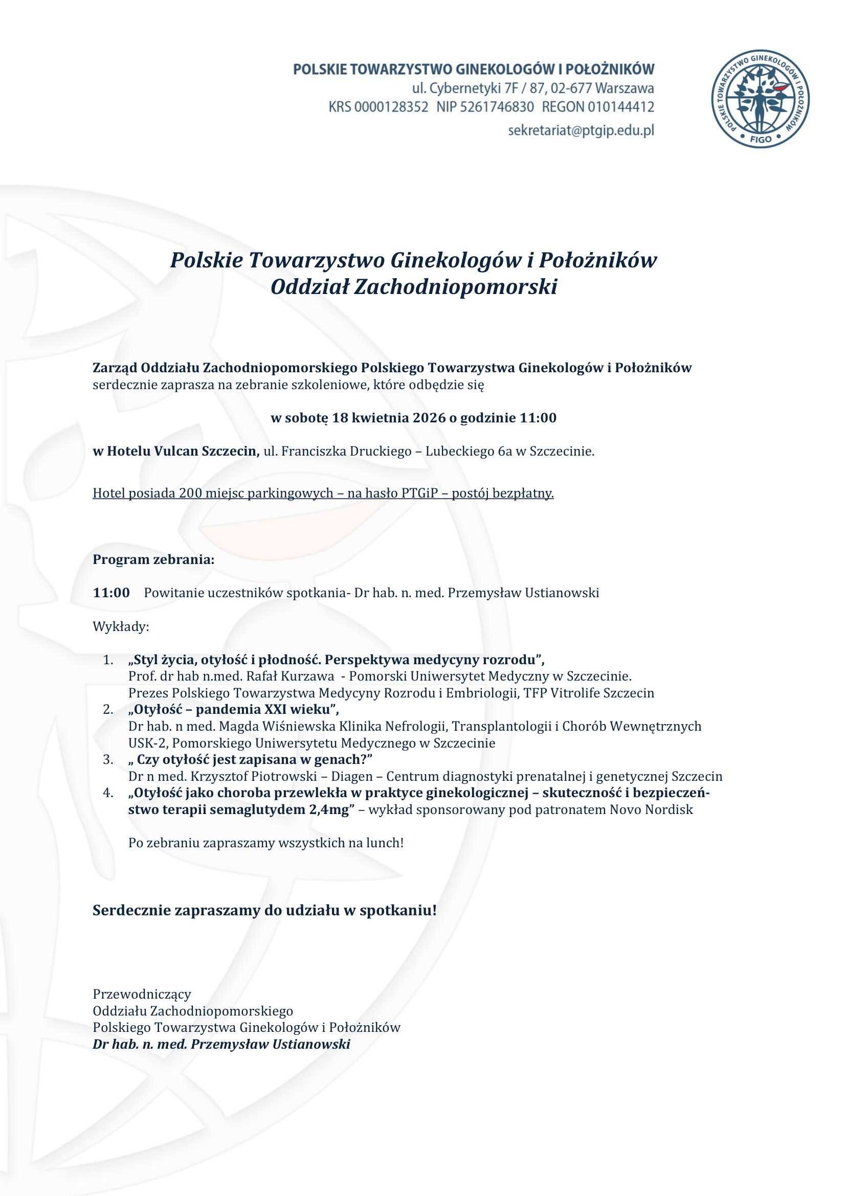 Spotkanie- Oddział Zachodniopomorski