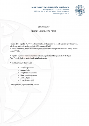 Sekcja Menopauzy PTGiP